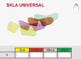 Vymeniteľné sklá k okuliarom AXON UNIVERSAL I